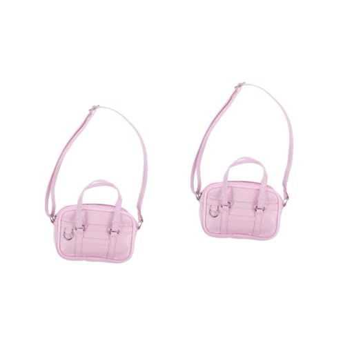 Homoyoyo Mini-Handtasche Für Puppen - Dekorative Umhängetasche Im Rosa Design Ideal Für Heimwerker Projekte Perfekt Als Geldbörse Für Miniatur Accessoires 1 Stück von Homoyoyo