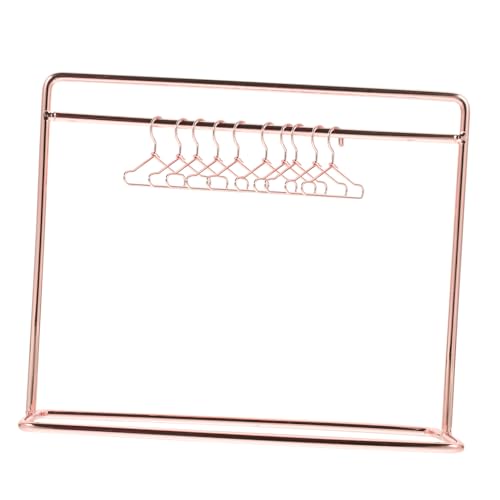 Homoyoyo Mini Kleiderstange für Puppenkleider Teiliges Roségold Puppenhaus Möbel Zubehör Stabile und Elegante Doll Clothes Hanger für Bjd Puppen zur Aufbewahrung und Präsentation von Homoyoyo