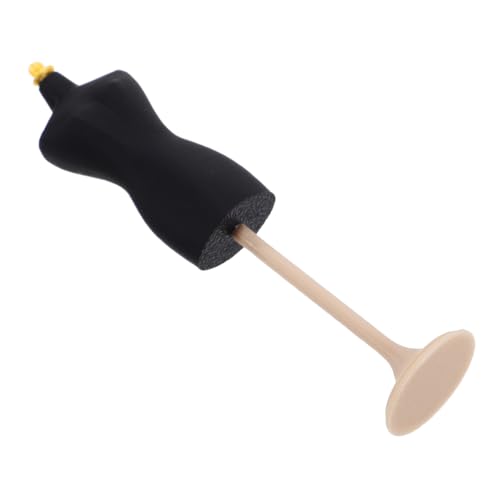 Homoyoyo Mini Puppenständer mit Abnehmbarem Sockel Stabiler Mini Mannequin Torso für Puppenkleidung Schmuck und Kostümdesign Leicht und Kompakt für Puppenhaus Accessoires Schwarz von Homoyoyo