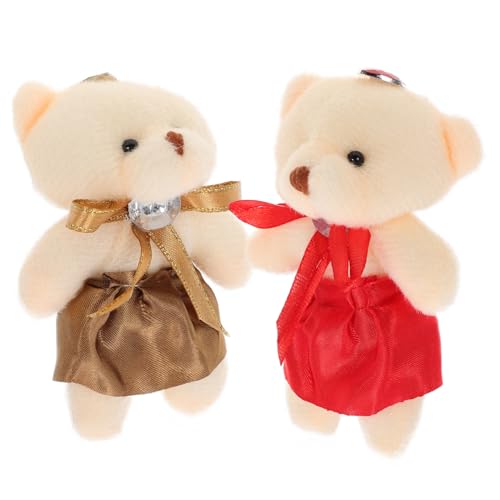 Homoyoyo Mini Stofftiere Plüsch Bären - 10er Set Gefüllte Tierchen in Rot Und Schwarz Für Geburtstagsfeiern - Hochzeiten Und Als Dekoration Für Partys Und von Homoyoyo