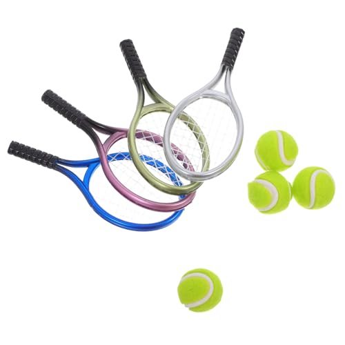 Homoyoyo Mini Tennis Racket Teilig Miniatur Dekoration für Puppenhaus Wohnzimmer Schlafzimmer Küchendeko Leicht und Realistisch Gestaltet für Tennisliebhaber Homoyoyo Mini Tennis Racket Teilig Miniatur Dekoration für Puppenhaus Wohnzimmer Schlafzimmer Küchendeko Leicht und Realistisch Gestaltet für Tennisliebhaber von Homoyoyo