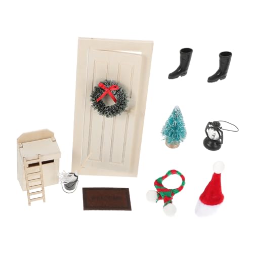Homoyoyo Mini Weihnachtsdekoration Teiliges für Puppenhaus Tür DIY Tiny Door Decor Vielseitiges Miniatur Weihnachtsornament für Puppenhäuser und Bastelprojekte Homoyoyo Mini Weihnachtsdekoration Teiliges für Puppenhaus Tür DIY Tiny Door Decor Vielseitiges Miniatur Weihnachtsornament für Puppenhäuser und Bastelprojekte von Homoyoyo