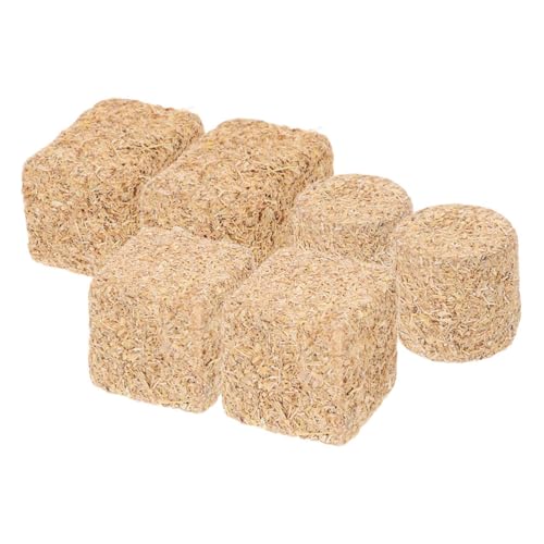 Homoyoyo Mini-heuballen, 6 Stück, Miniatur-heuballen zum Basteln, Puppenhaus-Dekorationen für Hausdekoration, Gartendekoration, DIY, Herbsternte Homoyoyo Mini-heuballen, 6 Stück, Miniatur-heuballen zum Basteln, Puppenhaus-Dekorationen für Hausdekoration, Gartendekoration, DIY, Herbsternte von Homoyoyo
