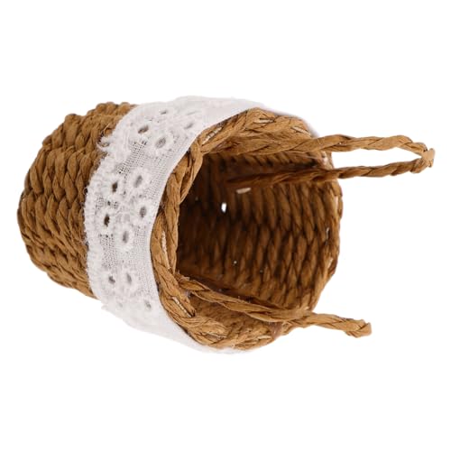 Homoyoyo Miniatur Handgefertigter Handgewebter Korb Mit Griffen Leicht Tragbar Für Puppenhaus Deko Blumenarrangements Mikro Landschaftsspielzeug Homoyoyo Miniatur Handgefertigter Handgewebter Korb Mit Griffen Leicht Tragbar Für Puppenhaus Deko Blumenarrangements Mikro Landschaftsspielzeug von Homoyoyo