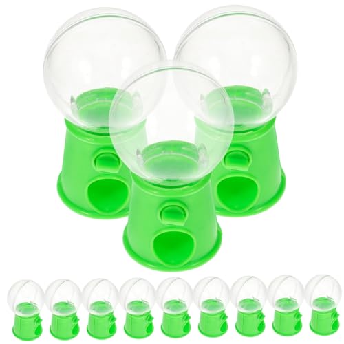 Homoyoyo Miniatur-Kaugummiautomaten 12 Stück - Kleiner Spender Für Kindergeburtstage Hochzeiten Und Partys Buntes Badespielzeug Und Spaß Geschenkideen Hellgrün von Homoyoyo