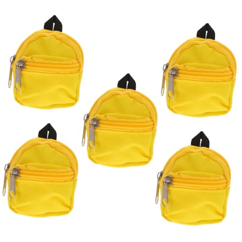 Homoyoyo Miniatur Puppen Rucksack Mit Reißverschluss – Niedliche Schultasche Für Puppen - Perfekt Als Fotorequisite Oder Für Schulbedarf - in Leuchtendem Gelb Ideal Für Puppenliebhaber Homoyoyo Miniatur Puppen Rucksack Mit Reißverschluss – Niedliche Schultasche Für Puppen - Perfekt Als Fotorequisite Oder Für Schulbedarf - in Leuchtendem Gelb Ideal Für Puppenliebhaber von Homoyoyo