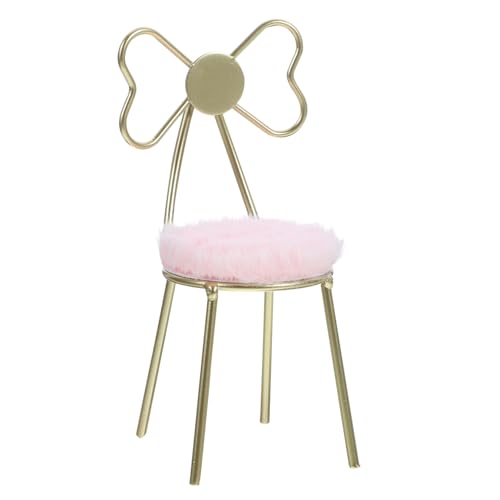 Homoyoyo Miniatur Puppenhaus Möbel Schmetterlingsstuhl Modell mit Rosa Sitzkissen Langlebiges Mini Schlafzimmer Vielseitige Miniatur Haus Ausstattung Geeignet für DIY und von Homoyoyo