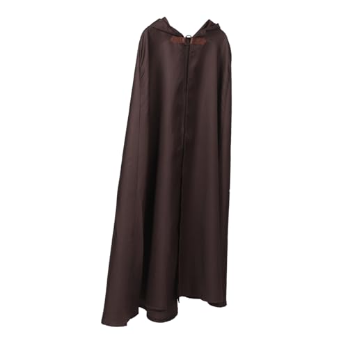 Homoyoyo Mittelalterlicher Herren Kapuzenumhang Braun Cosplay Piratenumhang Halloween Kostüm für Karneval Roleplay Party Homoyoyo Mittelalterlicher Herren Kapuzenumhang Braun Cosplay Piratenumhang Halloween Kostüm für Karneval Roleplay Party von Homoyoyo
