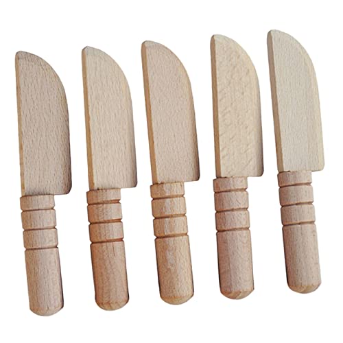 Homoyoyo Montessori Holzmesser Set Für – 5-teiliges Sicheres Holzspielzeug Zum Schneiden Von Gemüse Und Obst – Ideales Lernspielzeug Für Die Küche von Homoyoyo
