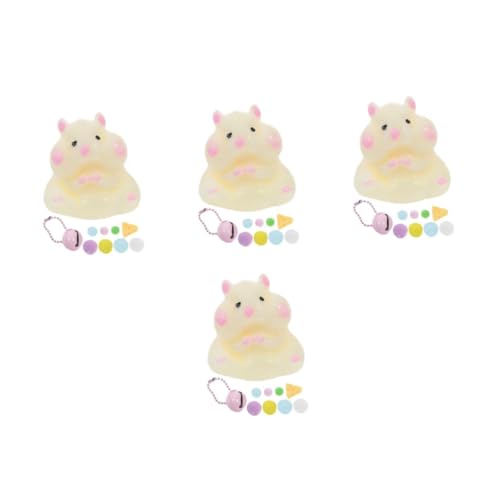Homoyoyo Niedliches Mini-Hamster Dehnspielzeug Set – 1 Stück Für Stressabbau Und Angstlinderung - Ideales Dekompressionsspielzeug Für Partys Und Klassenzimmerpreise Und Sammler von Homoyoyo