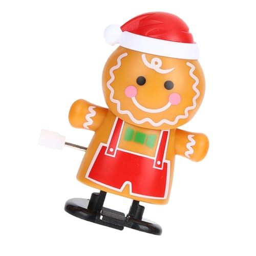 Homoyoyo Niedliches Weihnachts Aufziehspielzeug Lebkuchenmann mit Witziger Uhrwerkantrieb Charmantes Wind Up Laufspielzeug für Familienfeiern Festlicher Geschenkartikel für Jungen und Homoyoyo Niedliches Weihnachts Aufziehspielzeug Lebkuchenmann mit Witziger Uhrwerkantrieb Charmantes Wind Up Laufspielzeug für Familienfeiern Festlicher Geschenkartikel für Jungen und von Homoyoyo