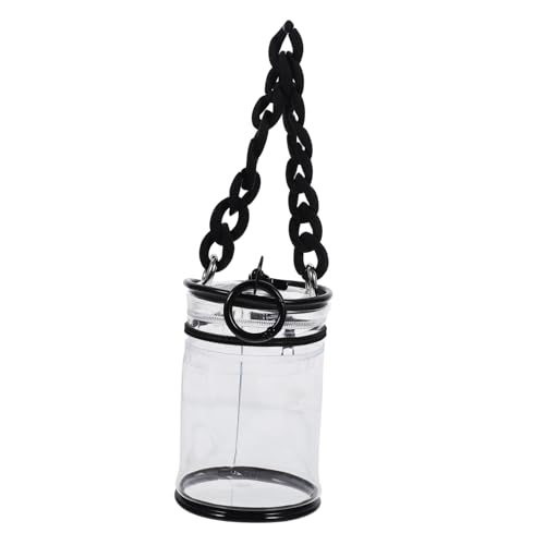 Homoyoyo PVC Transparente Multifunktionale Puppentragetasche mit Kette Stabile PVC Aufbewahrungstasche für Kleine Puppen und Kleidung Praktischer Tragbarer Klarsichtbeutel für Unterwegs von Homoyoyo