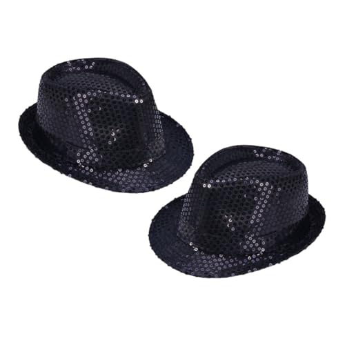 Homoyoyo Pailletten Hut Schwarz – Stylischer Fedora-Hut Mit Funkelnden Pailletten Für Männer Und Frauen - Ideal Für Mardi Gras Cosplay Und Partys – 2er Pack Für Unvergessliche Auftritte Homoyoyo Pailletten Hut Schwarz – Stylischer Fedora-Hut Mit Funkelnden Pailletten Für Männer Und Frauen - Ideal Für Mardi Gras Cosplay Und Partys – 2er Pack Für Unvergessliche Auftritte von Homoyoyo