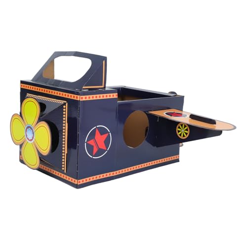 Homoyoyo Pappflugzeug Blaues Tragbares Flugzeug Kostüm aus Leichtem Karton Einfach Zusammenbaubar für Jungen und Mädchen Originelles Rollenspiel für Zuhause Schule und Outdoor Aktivitäten Homoyoyo Pappflugzeug Blaues Tragbares Flugzeug Kostüm aus Leichtem Karton Einfach Zusammenbaubar für Jungen und Mädchen Originelles Rollenspiel für Zuhause Schule und Outdoor Aktivitäten von Homoyoyo