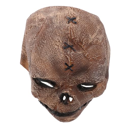 Homoyoyo Party Horrormaske Geisterkostüm Maske gruselige Kostümmaske Halloween -Schädelmaske lustige Halloween-Maske Horror-Geistermaske gruselige Dämonenmaske Cosplay-Partymaske Emulsion von Homoyoyo