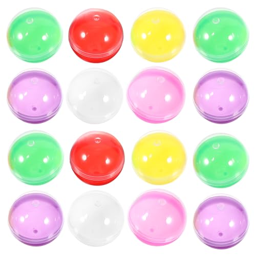 Homoyoyo Plastikkugeln zum Befüllen, 50pcs Lotteries Kugeln zum Befüllen 28mm Gachapon für Befüllbare Weihnachtskugeln Kaugummiautomat Kinderparty von Homoyoyo