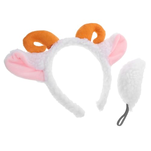 Homoyoyo Plüsch Schaf Kostüm Set mit Verstellbarem Haarreif und Weiche Tierohren Haarband für Erwachsene für Halloween Fasching Party und Zoo Mottoveranstaltungen Homoyoyo Plüsch Schaf Kostüm Set mit Verstellbarem Haarreif und Weiche Tierohren Haarband für Erwachsene für Halloween Fasching Party und Zoo Mottoveranstaltungen von Homoyoyo
