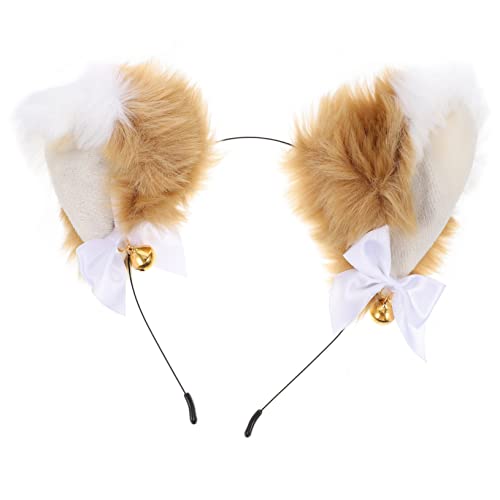 Homoyoyo Plüsch Stirnband mit Goldenen Glocken Headdress für Partys Cosplay und Besondere Anlässe Leicht und Bequem Perfektes Homoyoyo Plüsch Stirnband mit Goldenen Glocken Headdress für Partys Cosplay und Besondere Anlässe Leicht und Bequem Perfektes von Homoyoyo