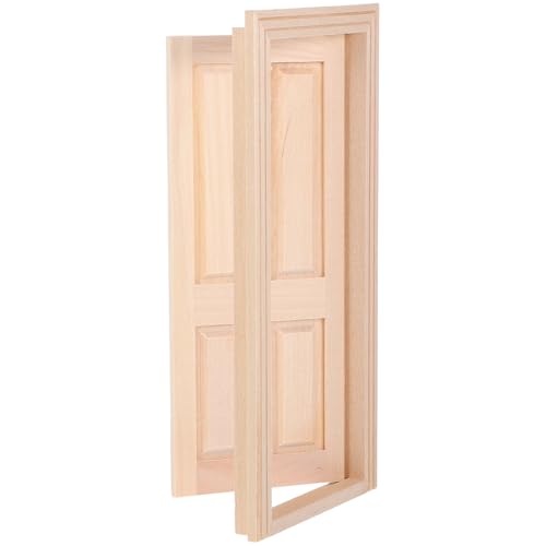 Homoyoyo Puppenhaustür, Mini-holztür, Maßstab 1:12, Puppenhaus-Miniatur-holztür für DIY-feengarten, Mikro-landschaftsdekoration, Unbemalte Türen für DIY-Szene, Puppenhaus, Basteln Homoyoyo Puppenhaustür, Mini-holztür, Maßstab 1:12, Puppenhaus-Miniatur-holztür für DIY-feengarten, Mikro-landschaftsdekoration, Unbemalte Türen für DIY-Szene, Puppenhaus, Basteln von Homoyoyo
