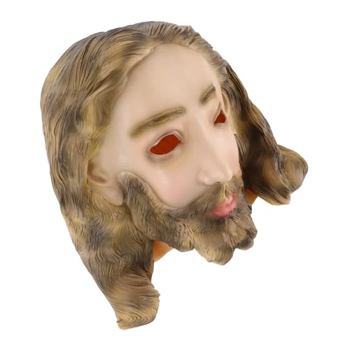 Homoyoyo Realistische Jesus Detailliertes Design Atmungsaktiv Vielseitige Party und Weihnachtsmaske für Bühne Karneval und Cosplay Fein Verarbeitet Komfortabel zu Tragen Homoyoyo Realistische Jesus Detailliertes Design Atmungsaktiv Vielseitige Party und Weihnachtsmaske für Bühne Karneval und Cosplay Fein Verarbeitet Komfortabel zu Tragen von Homoyoyo