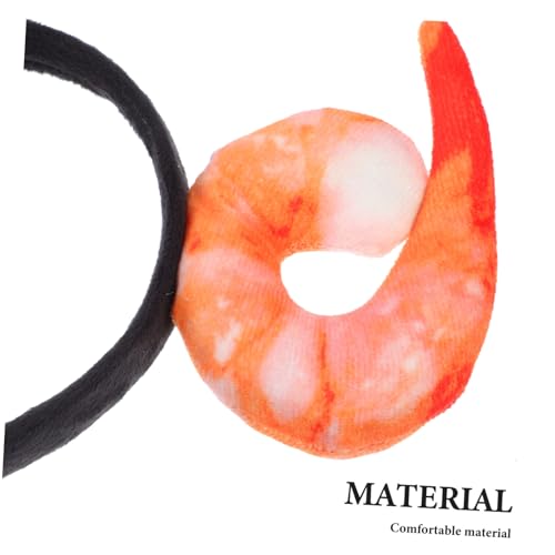 Homoyoyo Realistisches Shrimp Stirnband Weiches Kostüm Haarreif Originelles Partyaccessoire für Erwachsene und Lustiger Meerestier Haarreifen für Karneval und Themenpartys von Homoyoyo