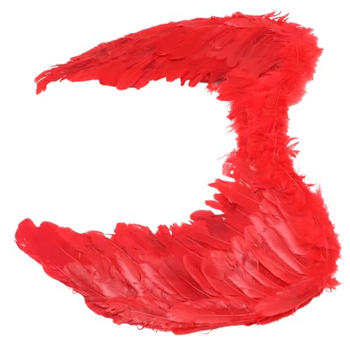 Homoyoyo Rote Engelsflügel Weichem Material Federleichtes Party Fee Kostüm Bequeme Flügelrequisite für Erwachsene für Fasching Karneval und Fotoshootings Homoyoyo Rote Engelsflügel Weichem Material Federleichtes Party Fee Kostüm Bequeme Flügelrequisite für Erwachsene für Fasching Karneval und Fotoshootings von Homoyoyo