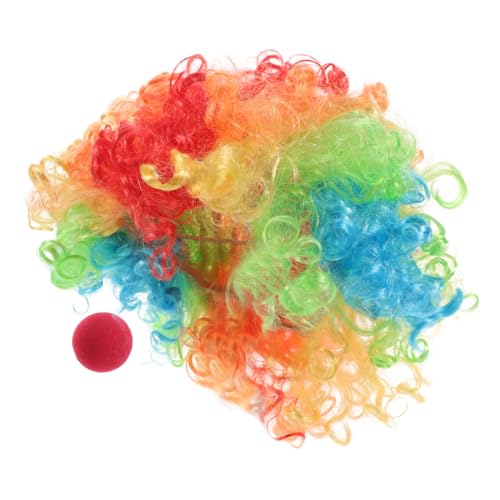 Homoyoyo Satz Clown-requisiten Und Kostüme Clownshaar Halloween-perücken Für Erwachsene Halloween-perücken Für Clownhut Lustige Perücken Clownperücken Für Erwachsene Tuch Homoyoyo Satz Clown-requisiten Und Kostüme Clownshaar Halloween-perücken Für Erwachsene Halloween-perücken Für Clownhut Lustige Perücken Clownperücken Für Erwachsene Tuch von Homoyoyo