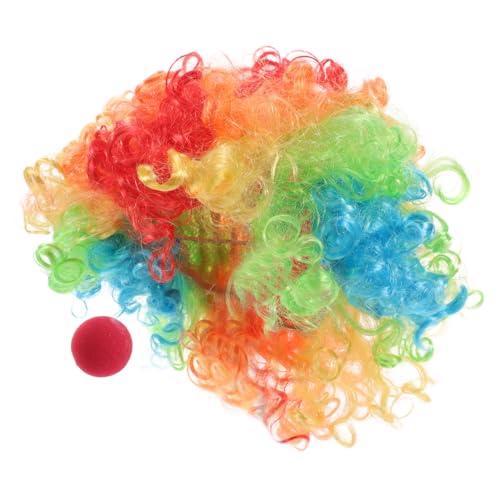 Homoyoyo Satz Clown-requisiten Und Kostüme Halloween-kostüme Für Frauen Clownshaar Clownkostüm Für Clown Perücken Für Damen Halloween-perücken Für Erwachsene Lustige Perücken Tuch Homoyoyo Satz Clown-requisiten Und Kostüme Halloween-kostüme Für Frauen Clownshaar Clownkostüm Für Clown Perücken Für Damen Halloween-perücken Für Erwachsene Lustige Perücken Tuch von Homoyoyo
