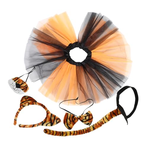 Homoyoyo Satz Tigerkostüm Für Tigerkostüm Für Mädchen Tierkostüm Tiger-tutu-kostüm Tiger Stirnband Und Tigerkostüm Tiger-accessoires Tigerrock Stoff Homoyoyo Satz Tigerkostüm Für Tigerkostüm Für Mädchen Tierkostüm Tiger-tutu-kostüm Tiger Stirnband Und Tigerkostüm Tiger-accessoires Tigerrock Stoff von Homoyoyo