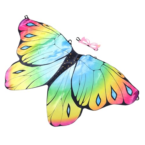 Homoyoyo Schmetterlingsflügel Und Maske Kostüm Zubehör Für Mädchen Halloween Karneval Bühnenaufführungen Cosplay Und Kinderpartys Schicke Dekoration Für Kleine Feen von Homoyoyo
