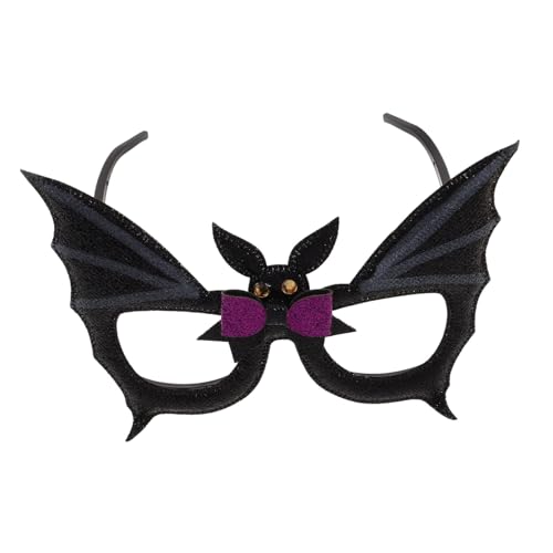 Homoyoyo Schwarze Fledermausbrille deko kostüm Halloween-Brillenaugen Halloween -Brille für Halloween-Korbfüller für Erwachsene Halloween-Hüte Plastik Homoyoyo Schwarze Fledermausbrille deko kostüm Halloween-Brillenaugen Halloween -Brille für Halloween-Korbfüller für Erwachsene Halloween-Hüte Plastik von Homoyoyo