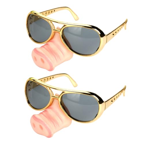 Homoyoyo Schweineschnauze Brille Für Hunde – Lustiges Partyzubehör Für Halloween – Tierkostüm Mit Sonnenbrille – Ideales Accessoire Für Schweinchen Und Tierische Feiern von Homoyoyo