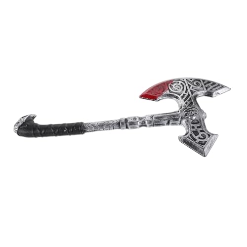 Homoyoyo Simulierte Waffenprops -Ornament geschmeidige Axtstütze Party Performance Prop Halloween-Streich-Requisite Requisite ausführen Halloween- Plastik Silver von Homoyoyo