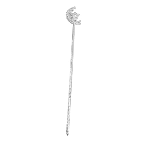 Homoyoyo Sternstock Halloween Stöcke Zauberer Kostüm Stab Spazierstäbe Kleines Mädchen Damen Strass Stock Mondstock Strass Stock Weiß Kunststoff von Homoyoyo