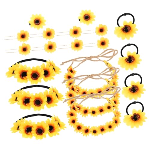 Homoyoyo Stirnband Damen Sonnengelbe Sonnenblume Haarschmuck Verstellbar Braut Kopfschmuck für Hochzeit Festliche Anlässe Homoyoyo Stirnband Damen Sonnengelbe Sonnenblume Haarschmuck Verstellbar Braut Kopfschmuck für Hochzeit Festliche Anlässe von Homoyoyo