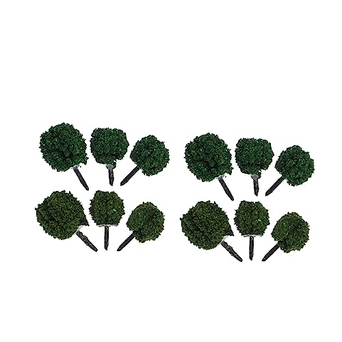Homoyoyo Strauchmodell Künstliche Vegetation Für Sandtisch Dekoration DIY Landschaftsbau Und Modellbau Sommergrün Für Gartenbahn Und Tabletop Spiele von Homoyoyo
