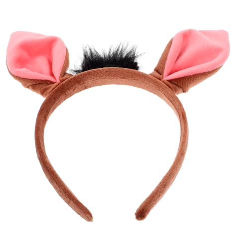 Homoyoyo Süßes Tierohren Stirnband mit Wildschweinohren Dekoratives Cosplay Stirnband für Partys Maskeraden und Karnevalsfeiern Leicht und Bequem aus Sicherem Material Gefertigt von Homoyoyo