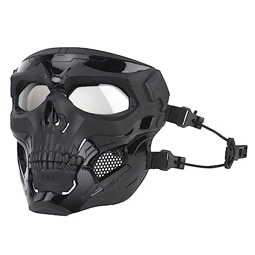 Homoyoyo Taktische Schädel Vollmaske Halloween Maske Für Cosplay Cs Spiele Maskerade Und Karneval Schwarz Hochwertige Schädelmaske Für Outdoor Abenteuer Und Survival Games von Homoyoyo