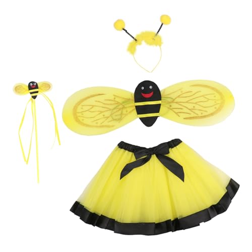 Homoyoyo Teiliges Bienenkostüm Mit Netzrock Flügeln Und Haarband Für Karneval Fasching Und Kinderpartys Cosplay Outfit Für Mädchen Homoyoyo Teiliges Bienenkostüm Mit Netzrock Flügeln Und Haarband Für Karneval Fasching Und Kinderpartys Cosplay Outfit Für Mädchen von Homoyoyo