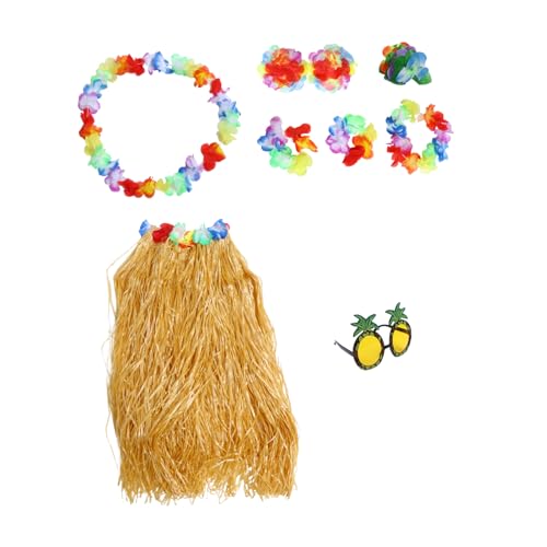 Homoyoyo Teiliges Klassisches Hawaii Kostümset Mit Strohröcken Für Strand Und Poolpartys Ideales Cosplay Zubehör Für Ihre Sommerfeier Homoyoyo Teiliges Klassisches Hawaii Kostümset Mit Strohröcken Für Strand Und Poolpartys Ideales Cosplay Zubehör Für Ihre Sommerfeier von Homoyoyo