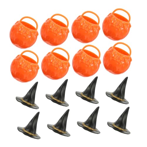 Homoyoyo Teiliges Mini Hexenhut und Kessel Halloween Deko Orange und Schwarz Diy Miniatur Hexenhut Figuren für Party Puppenhaus Desktop Dekoration für Halloween Fans Homoyoyo Teiliges Mini Hexenhut und Kessel Halloween Deko Orange und Schwarz Diy Miniatur Hexenhut Figuren für Party Puppenhaus Desktop Dekoration für Halloween Fans von Homoyoyo