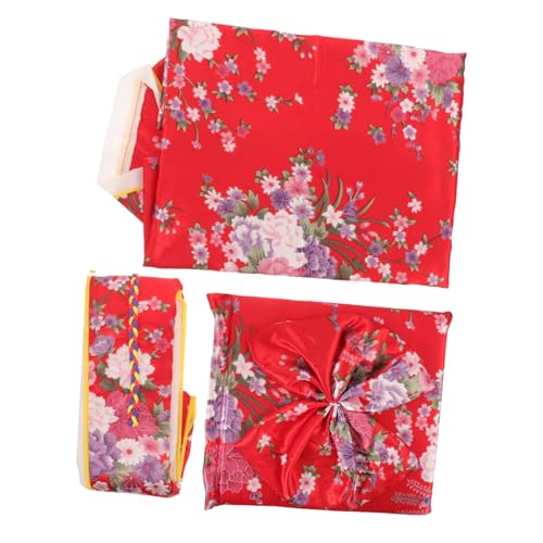 Homoyoyo Traditioneller Japanischer Kimono für Mädchen Rot mit Kirschblütenmuster Cosplay Kostüm Kleidung für Alltag Aufführungen und Festlichkeiten Homoyoyo Traditioneller Japanischer Kimono für Mädchen Rot mit Kirschblütenmuster Cosplay Kostüm Kleidung für Alltag Aufführungen und Festlichkeiten von Homoyoyo