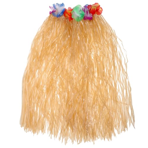 Homoyoyo Tropischer Hula Rock Stroh Für Hawaiianische Partys Aufführungen Simulierter Strohrock Als Leistungs Für Unvergessliche Feiern Dekoration von Homoyoyo