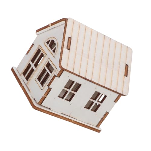 Homoyoyo Unvollendetes Holzhaus Bastelset Cottage Modell aus Stabilem Holz für Erwachsene DIY Puzzle Gartenhaus ohne Klebstoff Detailreiches Weihnachtsdekor Homoyoyo Unvollendetes Holzhaus Bastelset Cottage Modell aus Stabilem Holz für Erwachsene DIY Puzzle Gartenhaus ohne Klebstoff Detailreiches Weihnachtsdekor von Homoyoyo