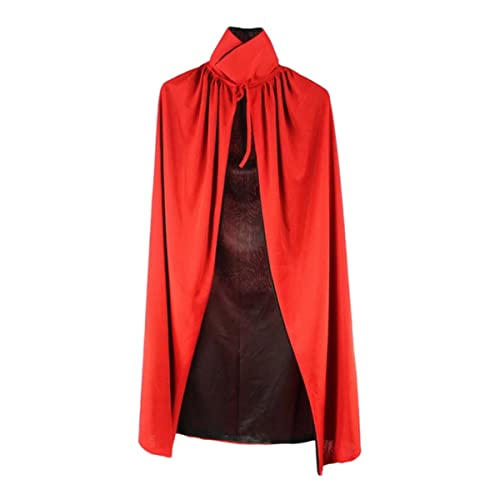 Homoyoyo Vampirumhang Halloween Vampirumhang Halloweenkostüme Schwarzer Und Roter Umhang Halloween Partyumhang Party Cosplay Umhang Halloween Todesumhang Cooler Cosplay Vampirumhang von Homoyoyo
