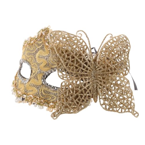 Homoyoyo Venezianische Maskerademaske Für Damen Seitliche Schmetterlingsmaske Für Cosplay Halloween Party Maske Halbseitige Gesichtsmaske Für Karneval Homoyoyo Venezianische Maskerademaske Für Damen Seitliche Schmetterlingsmaske Für Cosplay Halloween Party Maske Halbseitige Gesichtsmaske Für Karneval von Homoyoyo