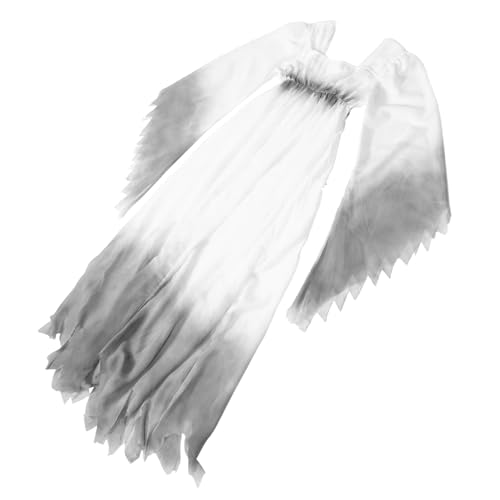 Homoyoyo Weibliches Geisterkleid Geisterkostüm Für Erwachsene Tag Der Toten Kostüm Geister-halloween-kostüm Für Frauen Geisterbraut-kostüm Halloween-kostüm Der Toten Braut Baumwolle von Homoyoyo