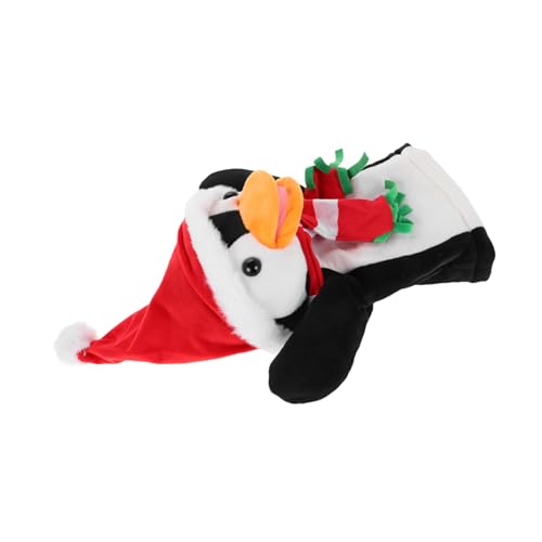 Homoyoyo Weiche Weihnachts Pinguin Handpuppe aus Plüsch Niedliches Tier Fingerpuppen für Interaktives Geschichtenerzählen und Kreative Eltern Junge Mädchen Spiele Festliche Deko und von Homoyoyo