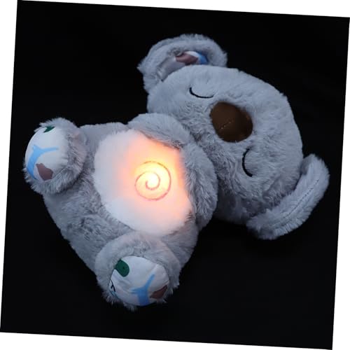 Homoyoyo Weiches Plüsch Koala Kuscheltier mit Lichtfunktion Kleines Niedliches Stofftier für Junge Mädchen und Beruhigendes Schlafspielzeug Kreatives für Kinderzimmer und Sofa von Homoyoyo