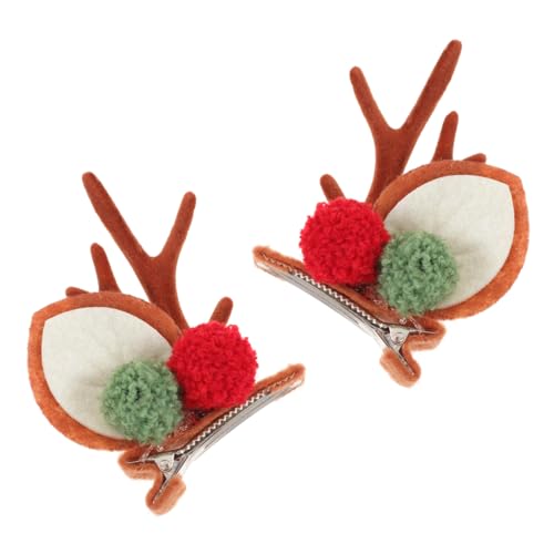 Homoyoyo Weihnachtliche Hirschgeweih Haarspangen Sichere Party Haarclips mit Gutem Halt Langlebig und Komfortabel für Frauen und Festliche Weihnachtsdekoration und Cosplay Geeignet von Homoyoyo